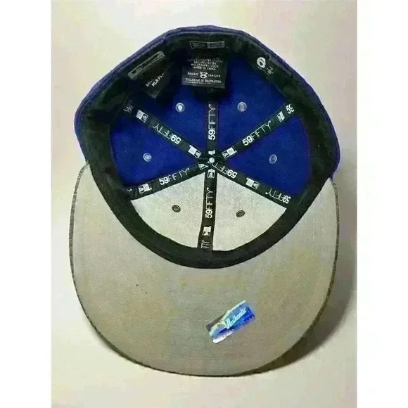 New Era New York Mets 59FIFTY Fitted Hat Blue Size 6 7/8 MLB - Picture 7 of 13